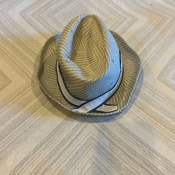 Michael Stars Grey & White Fedora Hat - Picture 1 of 6